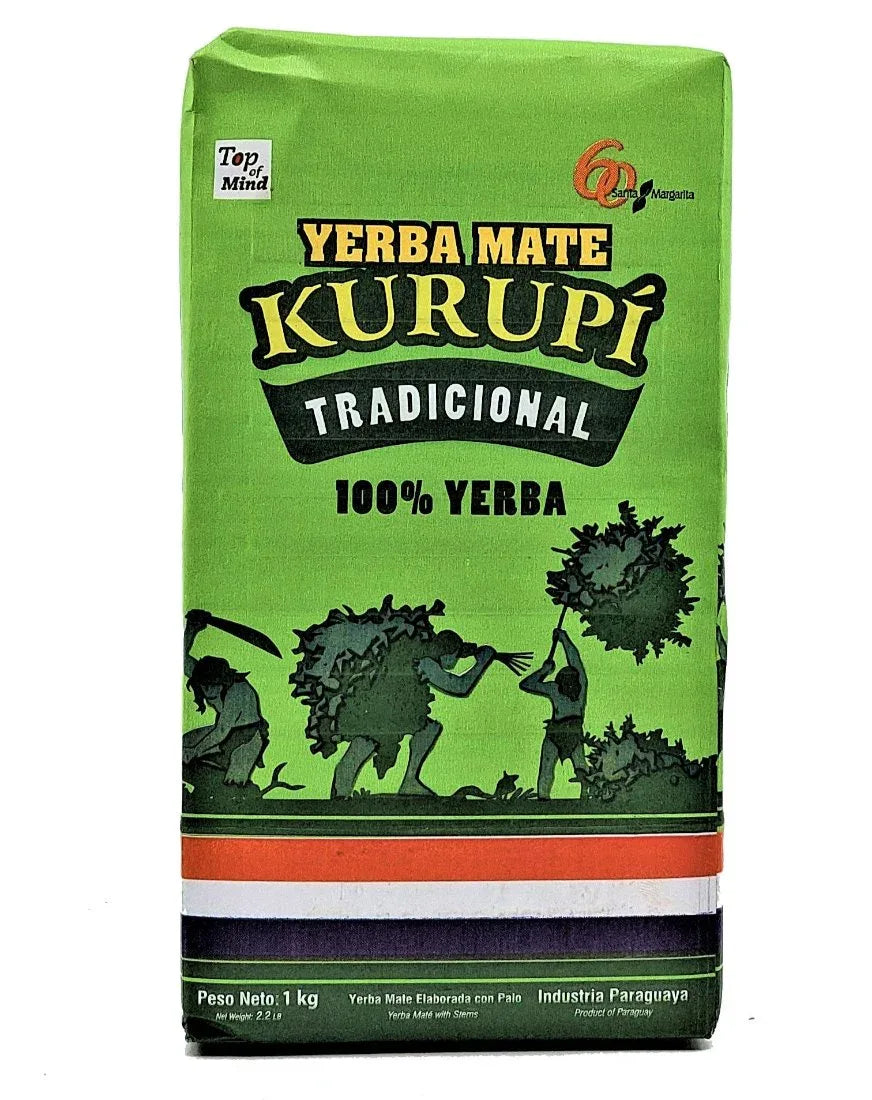 Yerba Mate Kurupi Traditional con palo 1kg - Chile Mojo