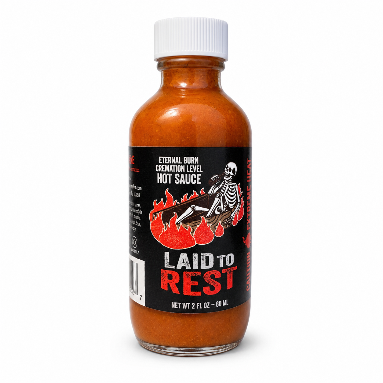 Flavor & Fire Laid to Rest Ultra Hot Sauce Mini 2oz. (68ml)