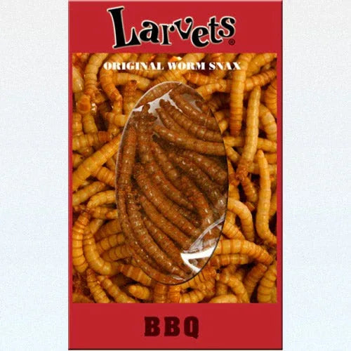 Hotlix Larvets Insect Snack BBQ 2gm - best before Apr 2025 - Chile Mojo