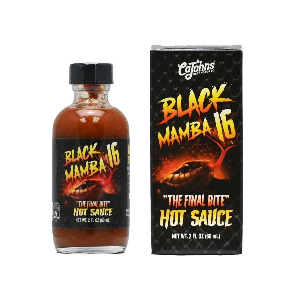 Cajohns Black Mamba 16 Final Bite Hot Sauce 2oz (60ml)