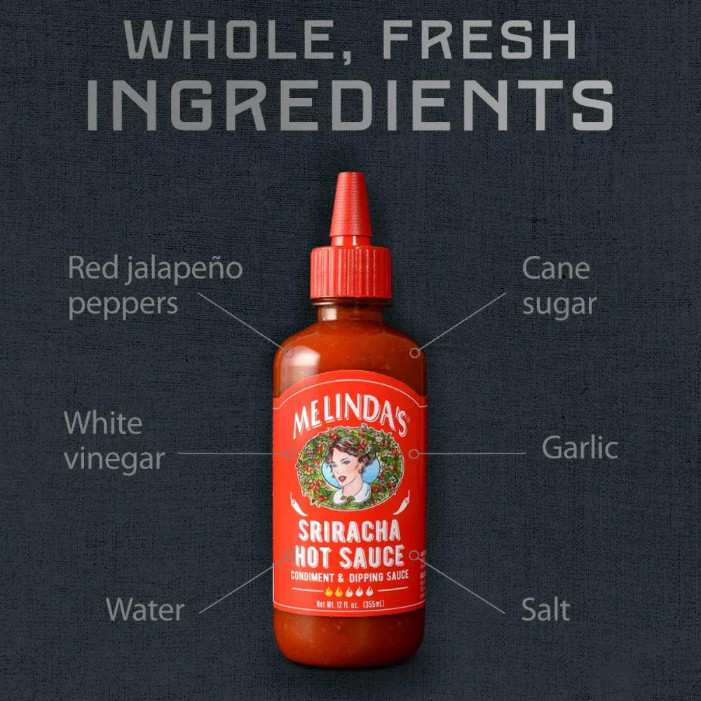Melindas Sriracha Hot Chili Sauce 355ml - Chile Mojo