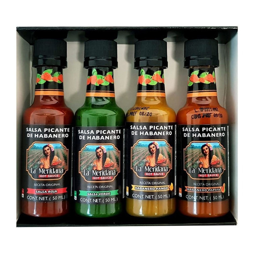 La Meridana Hot Sauce 4-sauce Mini Sampler Pack (4x 50ml)