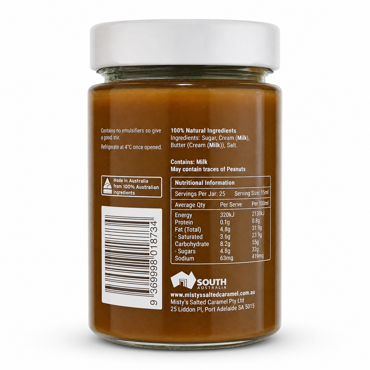 Misty's Salted Caramel 375ml