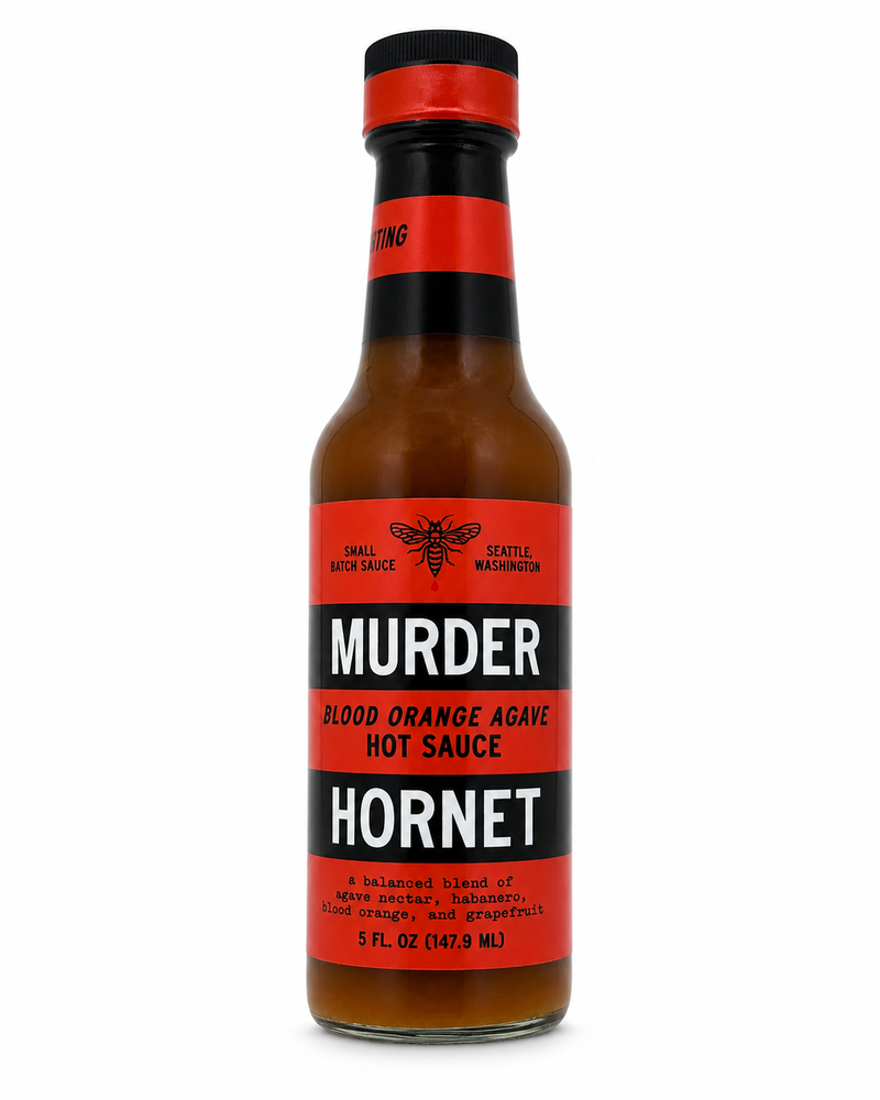 Murder Hornet Blood Orange Agave Hot Sauce 5oz. (148ml)