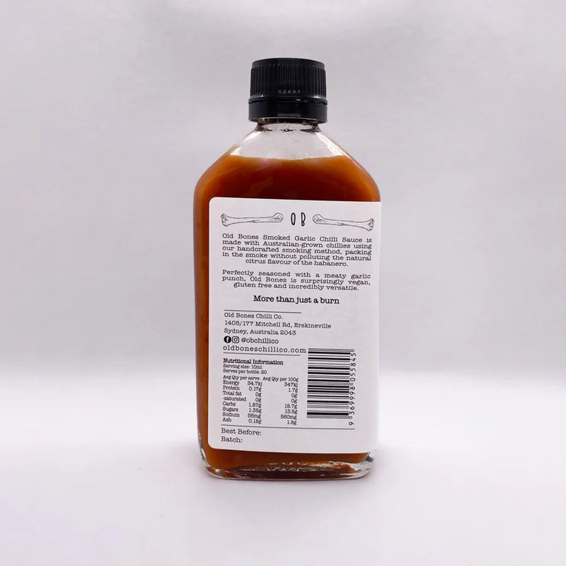 Old Bones Smoked Garlic Chilli Sauce - 200ml