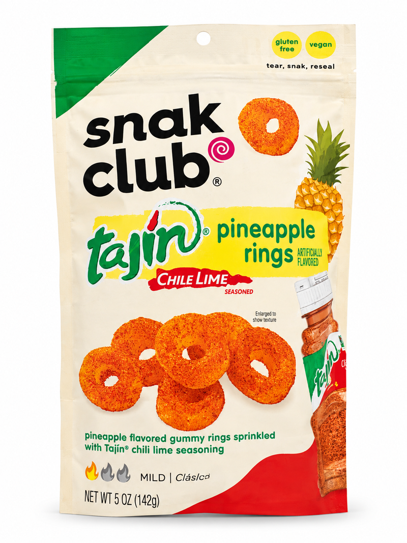 Tajin Snak Club Chile lime Pineapple Rings 5oz. (142g)