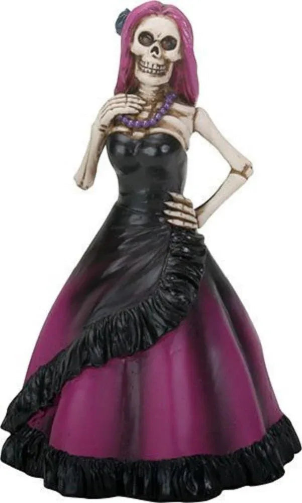 Day of the Dead figurine - Senorita Dressed in Pink - Chile Mojo