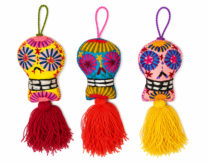 Mexican Day of The Dead Pom Pom
