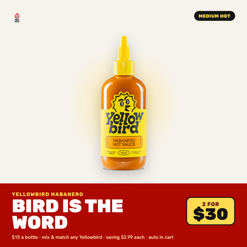 Yellowbird Sauce Habanero Condiment 9.8oz (278gm)