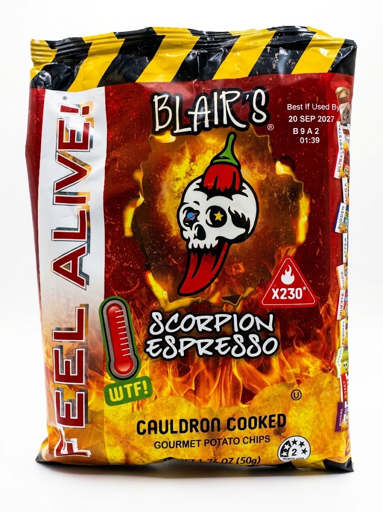 Blairs Scorpion Espresso Gourmet Potato Chips