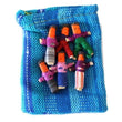 Guatemalan Worry Dolls - fabric pouch with 6 small dolls - Chile Mojo