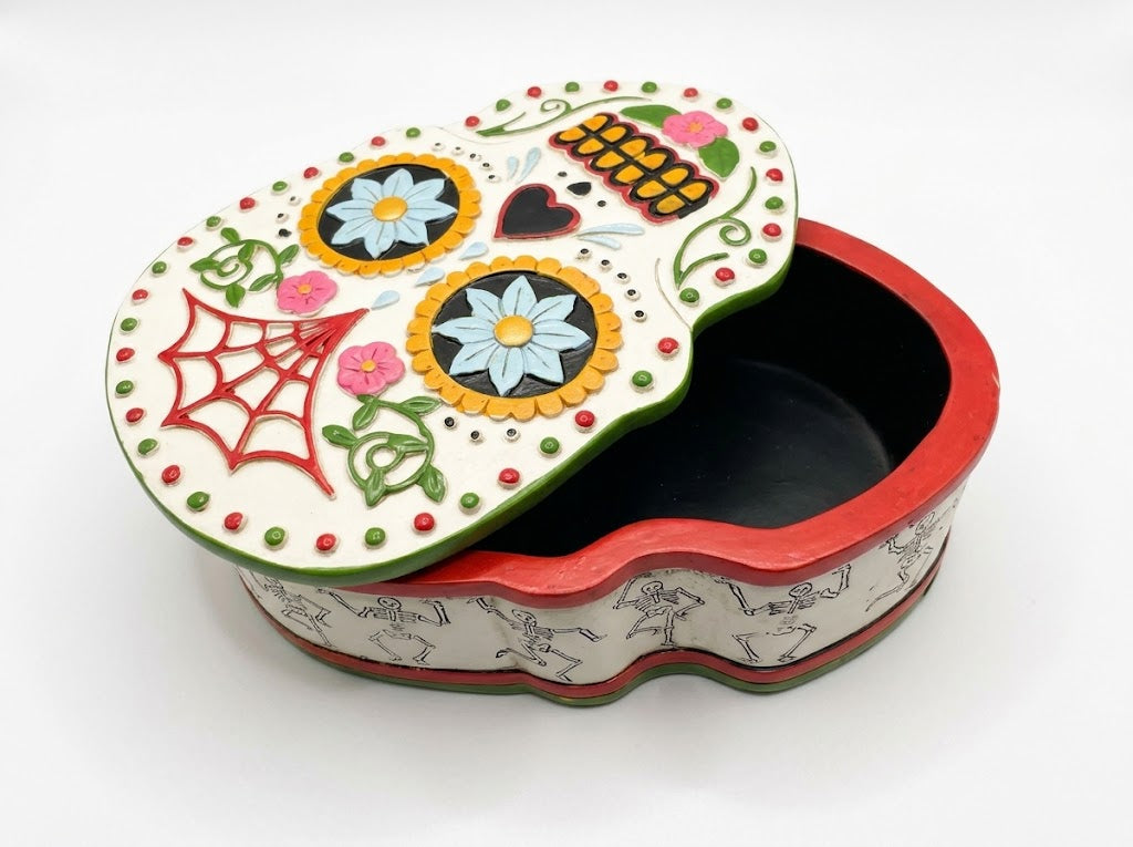 Day of the Dead Sugar Skull Box 14cm x 10cm