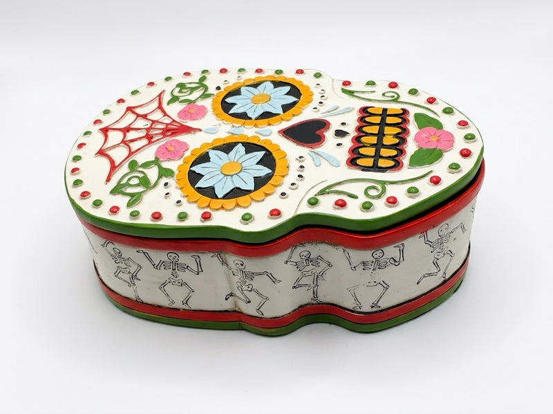 Day of the Dead Sugar Skull Box 14cm x 10cm