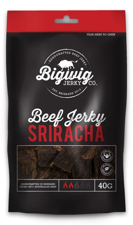 Bigwig Jerky Co - Sriracha Beef Jerky 100gm - Chile Mojo