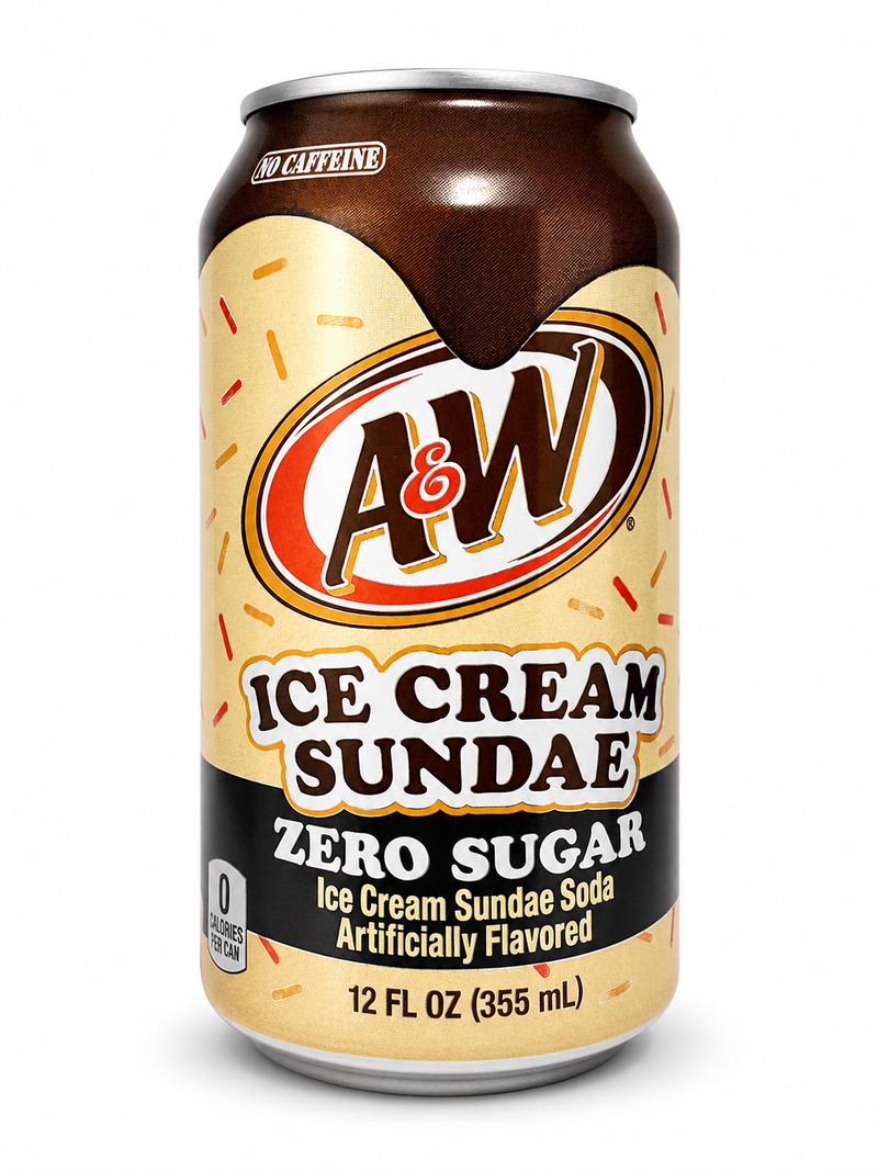 A&W Ice Cream Sundae ZERO Sugar 355ml