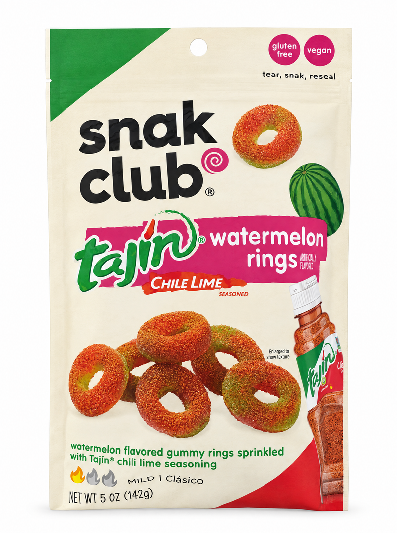 Tajin Snak Club Chile Lime Watermelon Rings 5oz. (142g)