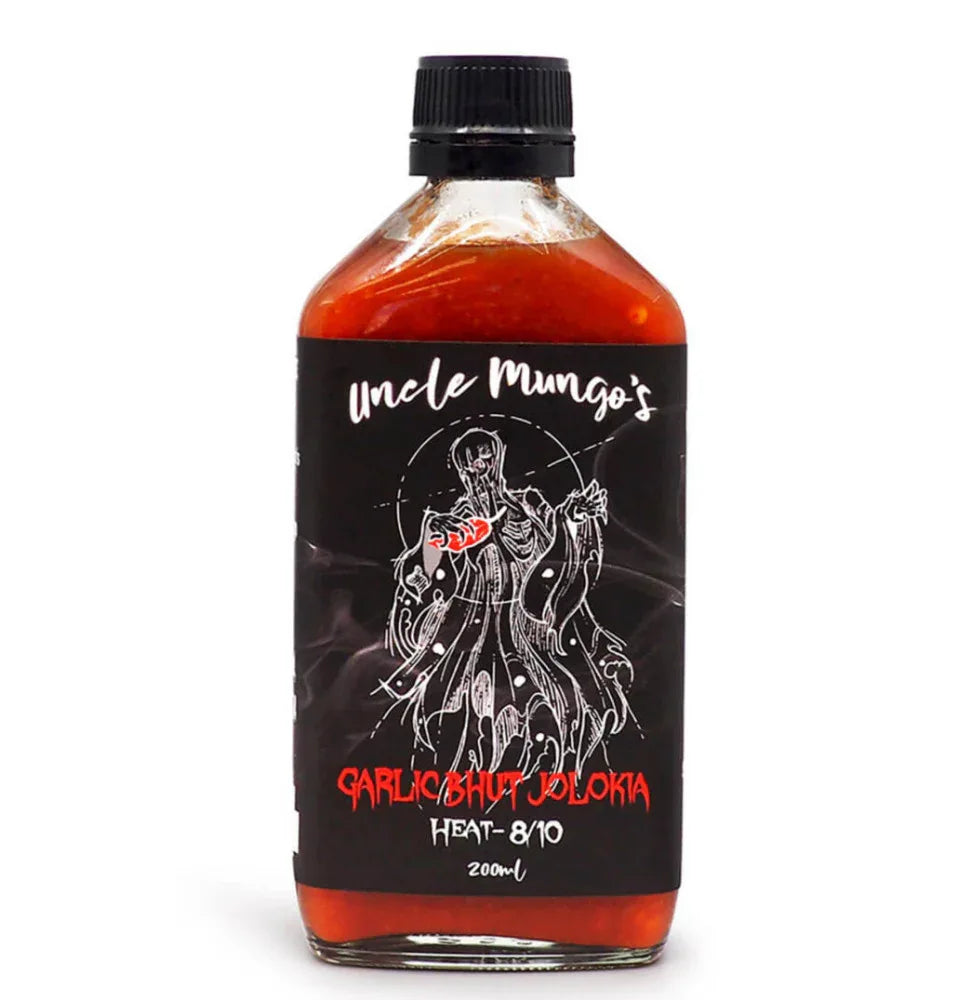 Uncle Mungos Garlic Bhut Jolokia 200ml - Chile Mojo