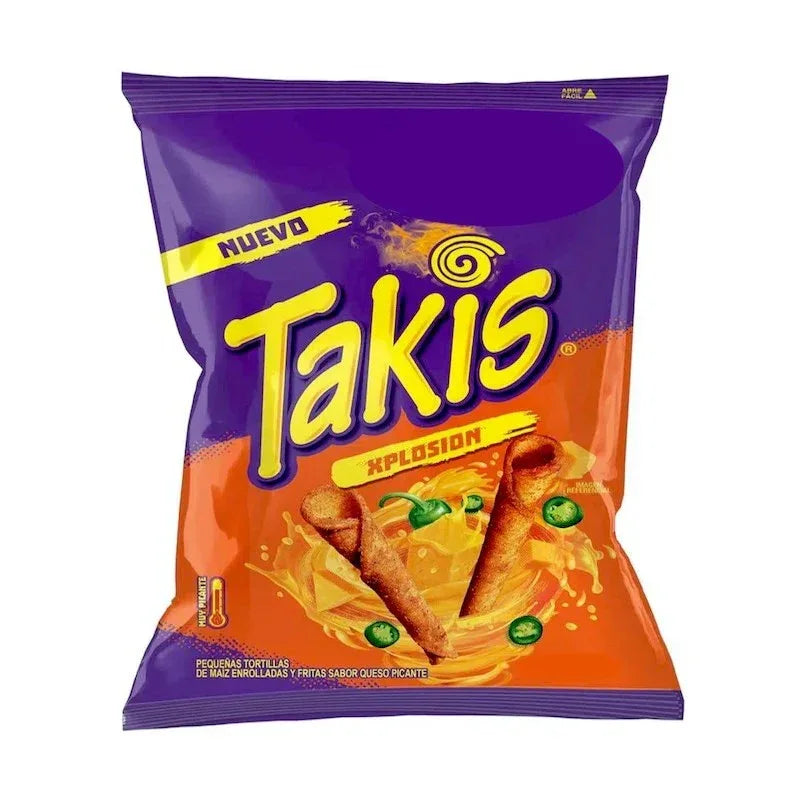 Takis Nacho Xplosion Tortilla Chips 90gm - Chile Mojo