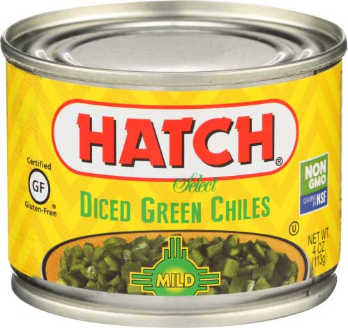 Hatch Mild Diced Green Chiles 113gm (4oz)