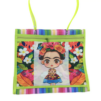 Mexican Mesh Market Bag with zipper - La Frida - Chile Mojo