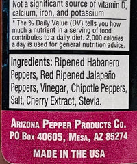 Arizona Gunslinger CHERRY Chipotle Habanero Hot Sauce 148ml (5oz) - Chile Mojo