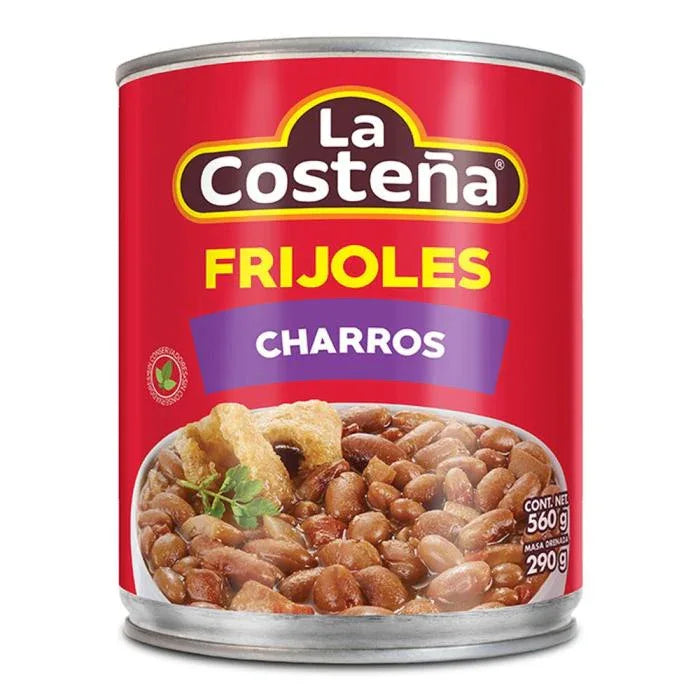 Beans La Costena - Frijoles Charros with bacon and chorizo 560gm - Chile Mojo