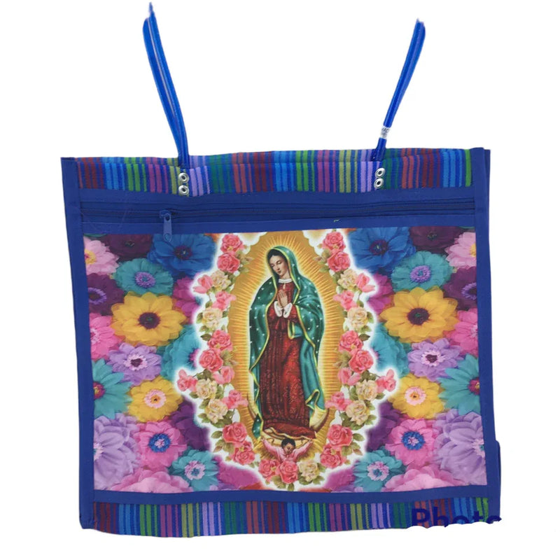Mexican Mesh Market Bag with zipper - Guadalupe - Chile Mojo