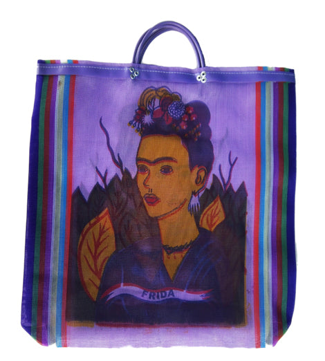 Mexican Mesh Market Bag - Frida Kahlo