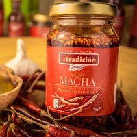 La Tradicion Salsa Macha de Oaxaca with pumkin and sesame seeds 235gm - - Chile Mojo