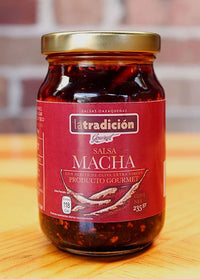 La Tradicion Salsa Macha de Oaxaca with pumkin and sesame seeds 235gm - - Chile Mojo