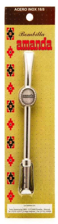 Amanda Inox 18/8 Mate Straw Bombilla 15cm - Chile Mojo