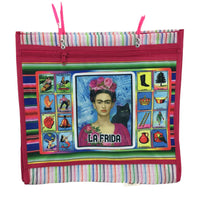 Mexican Mesh Market Bag with zipper - La Frida - Chile Mojo