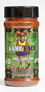 Bulldozer BBQ - Game Face Lamb and Game Rub 190gm - Chile Mojo