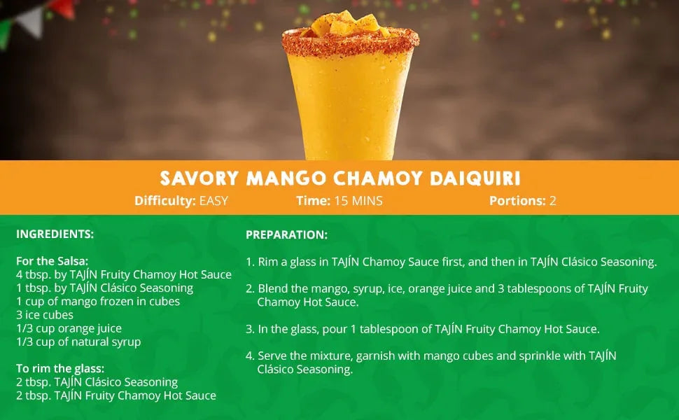 Tajin Brand Fruity Chamoy Snack Sauce 435ml - Chile Mojo