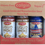 Colgin 2oz Liquid Smoke 3-pack - incl. Worchestershire - Chile Mojo