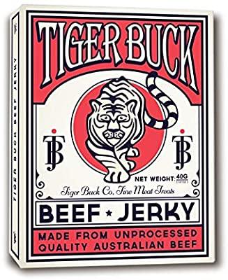 Tiger Buck Beef Jerky Box 40gm - Chile Mojo