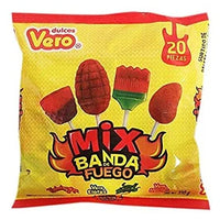 Vero Mix Banda de Fuego Mexican lollipops - Chile Mojo