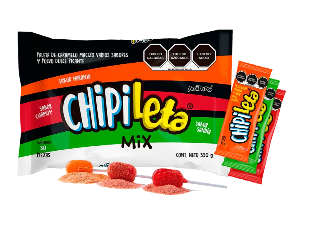 Anahuac Chipileta Mexican Dipping Candy Lollipop - Chile Mojo