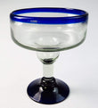 Mexican recycled glass - hand blown Margarita Glass - Chile Mojo