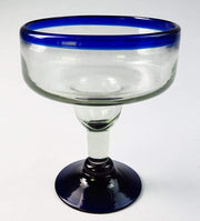 Mexican recycled glass - hand blown Margarita Glass - Chile Mojo