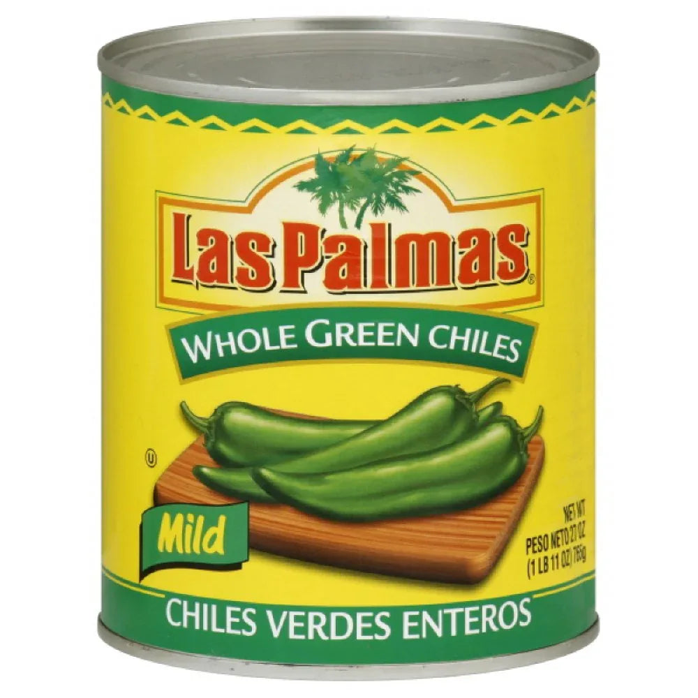 Las Palmas Whole Green Mild Chiles 765gm (27oz) - Chile Mojo