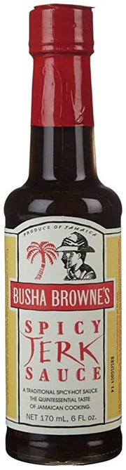 Busha Brownes Spicy Jerk Sauce 148ml (5oz) - Chile Mojo