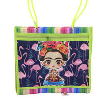 Mexican Mesh Market Bag with zipper - La Frida - Chile Mojo