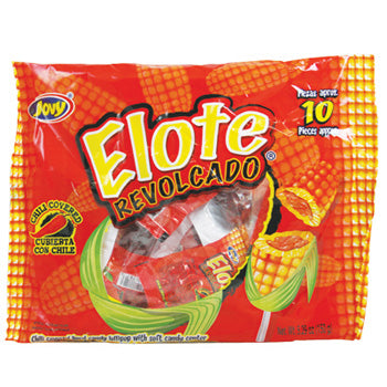 Jovy Elote chili covered Mexican lollipops - bag of 10 - best before July 2023 - sticky