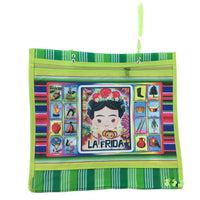 Mexican Mesh Market Bag with zipper - La Frida - Chile Mojo