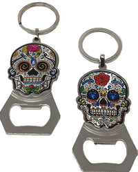 Sugar Skull Key Ring Bottle Opener - Chile Mojo