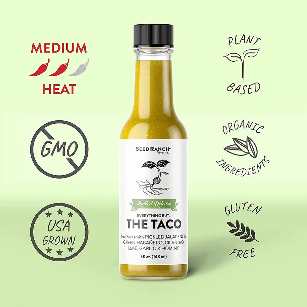 Seed Ranch Flavor Co. Everything But The Taco Hot Sauce 5oz (148ml) - Chile Mojo