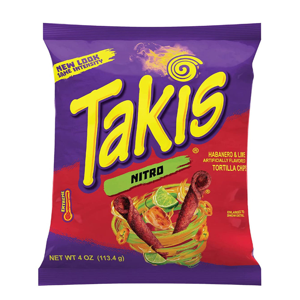 Takis NITRO Habanero and Lime Tortilla Chips 4oz (113gm)