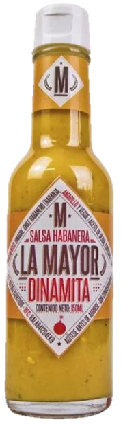 La Mayor Mexican Salsa Habanera - Yellow Dinamita 150ml - best before Sep 2025 - Chile Mojo