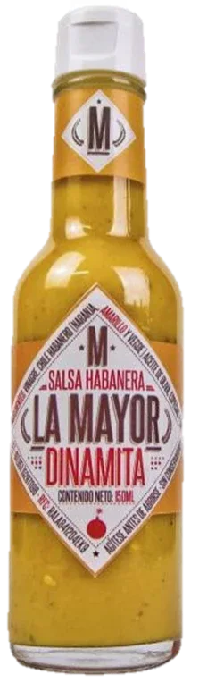 La Mayor Mexican Salsa Habanera - Yellow Dinamita 150ml - best before Sep 2025 - Chile Mojo